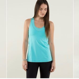 Lululemon Tone It Tank Angel Blue Size 8